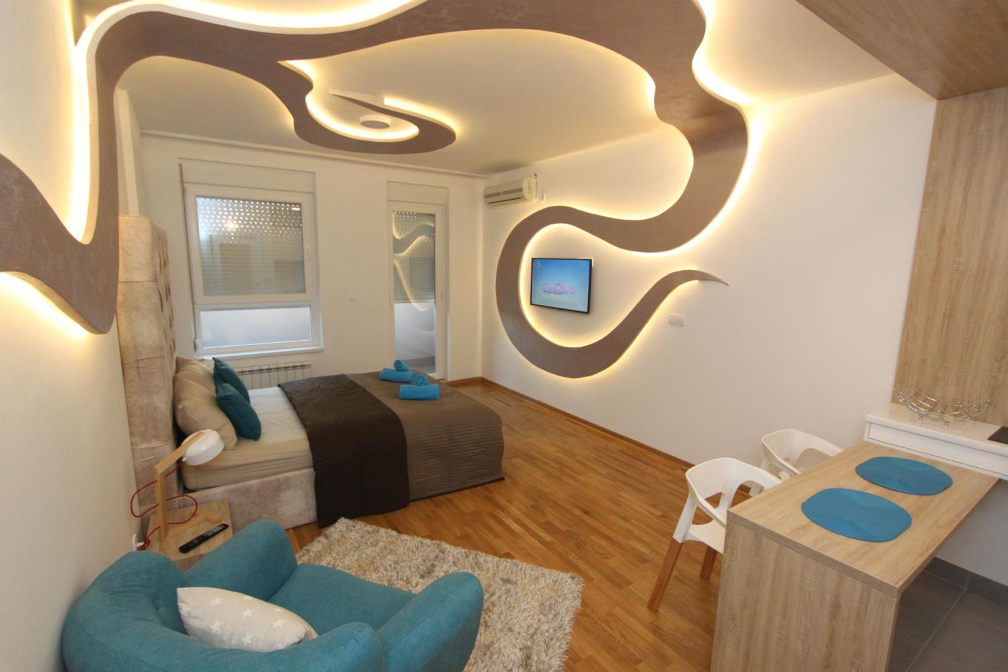 Riviera New Belgrade Apartment, Parking 5 Eur Per Day Bagian luar foto